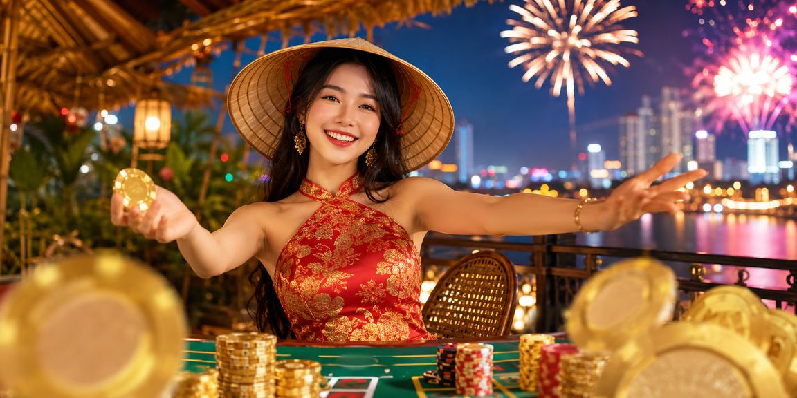 Người chơi baccarat trực tuyến tại Hà Nội với nón lá truyền thống